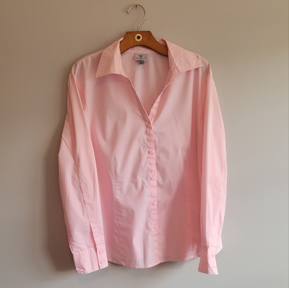 Worthington pink blouse